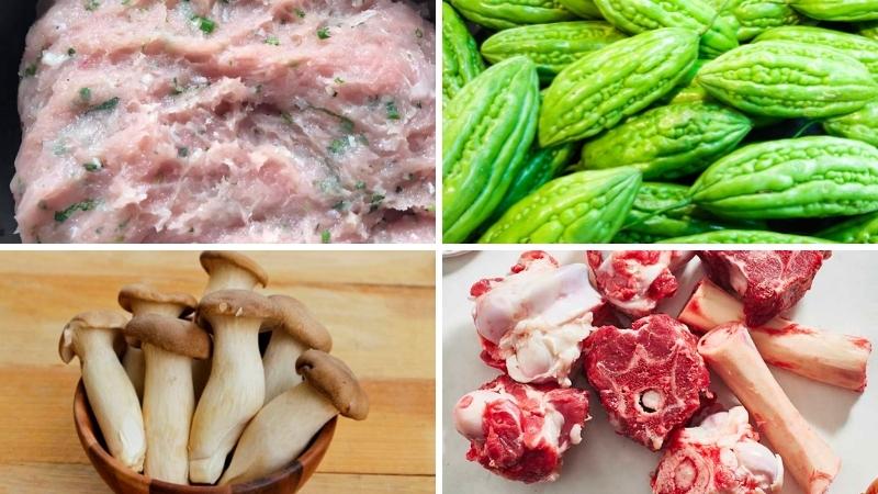 Nguyên liệu làm lẩu cá thác lác khổ qua