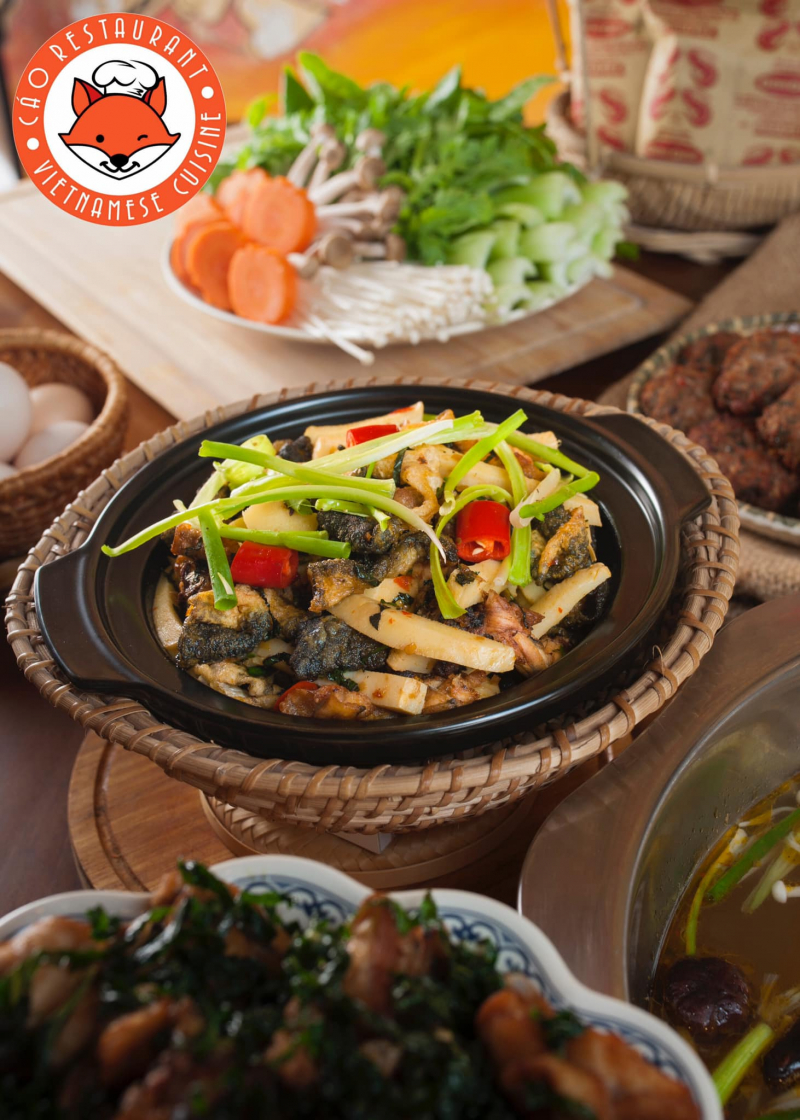Món ngon từ ếch tại Cáo Restaurant