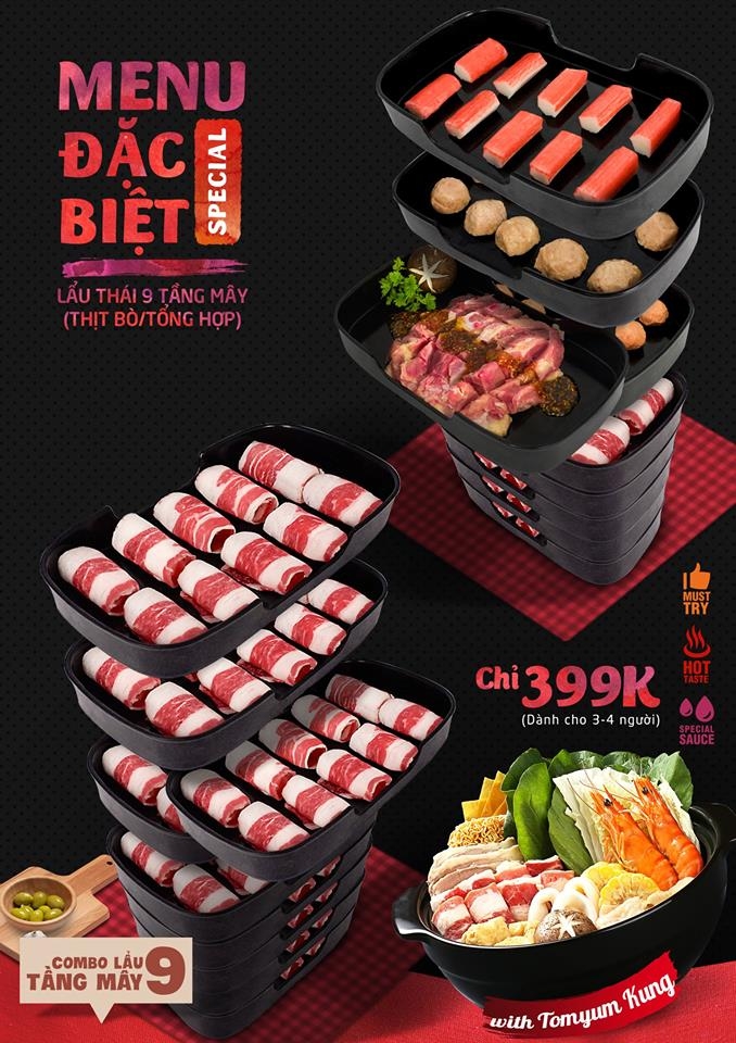 Set lẩu 9 tầng mây trở thành hot trend trong giới trẻ
