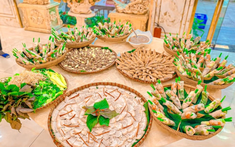 Đồ ăn tươi ngon tại nhà hàng Bé Anh