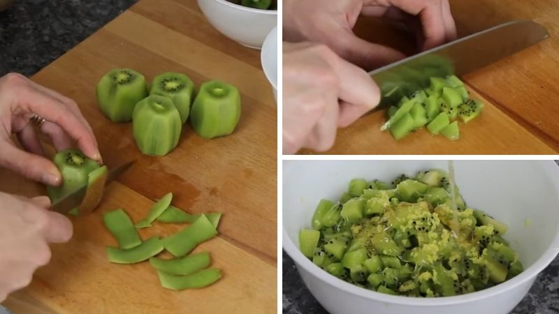 Sơ chế kiwi
