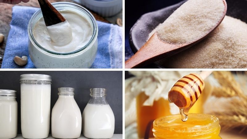 Nguyên liệu làm món Panna Cotta sữa chua