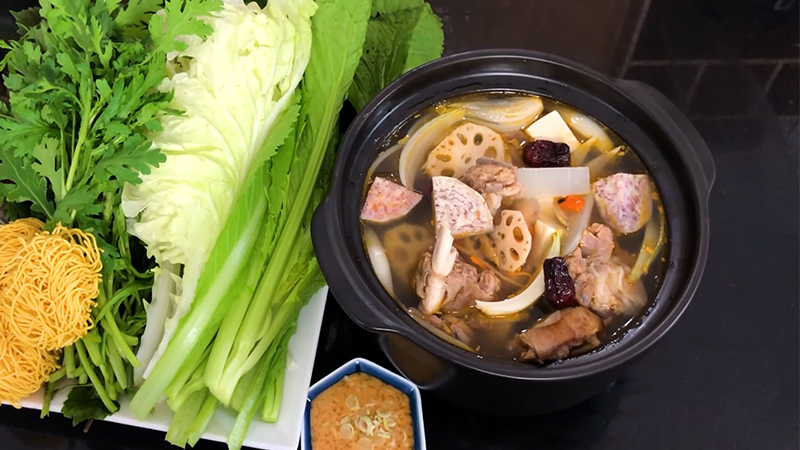 Thưởng thức món lẩu dê