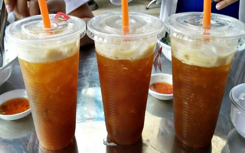 Trà đào dầm